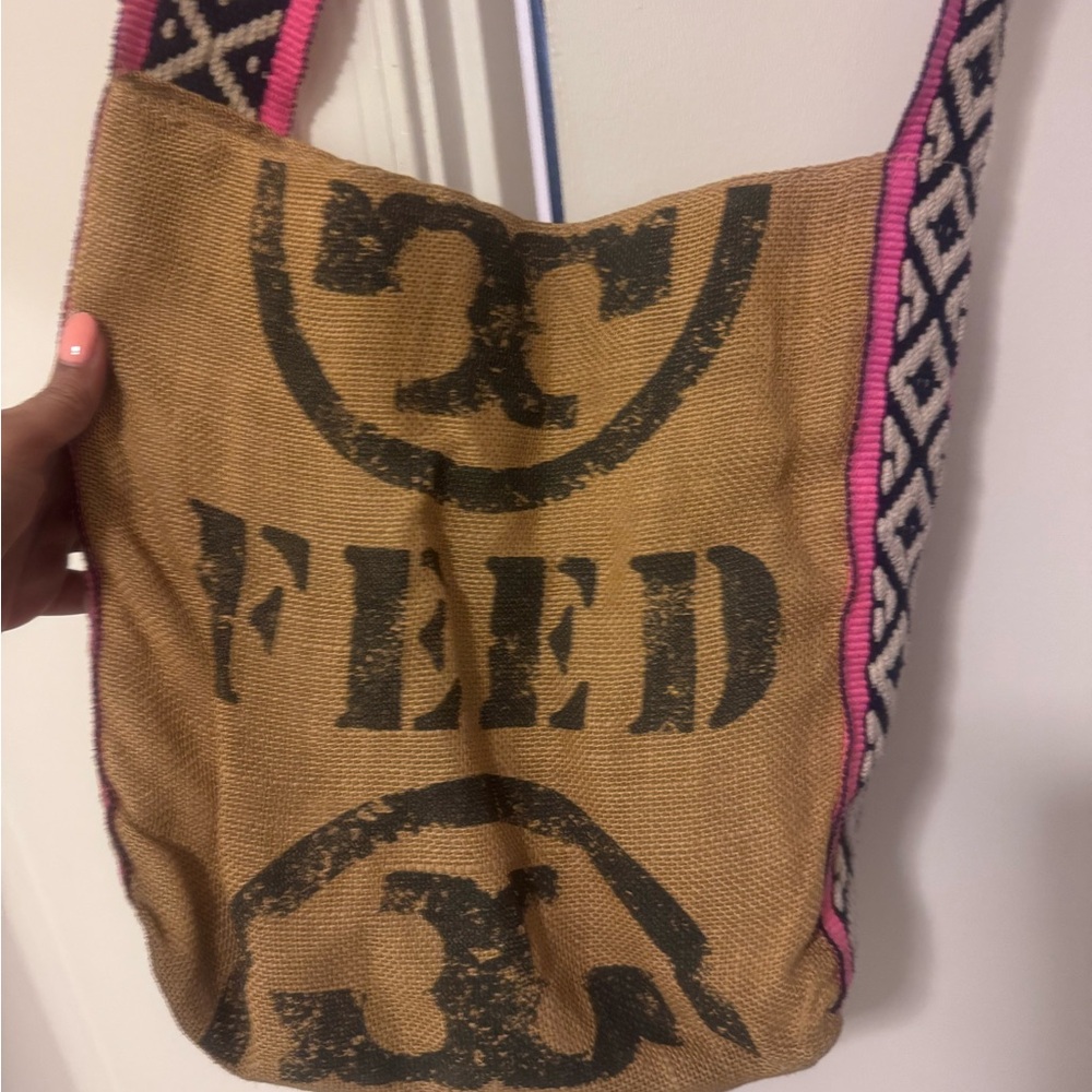 Tan and Black Women's Bag